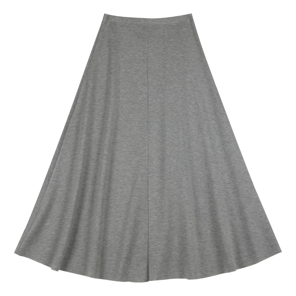 NEUTRAL SOCIETY ESSENTIAL DAILY SKIRT-LIGHT GREY