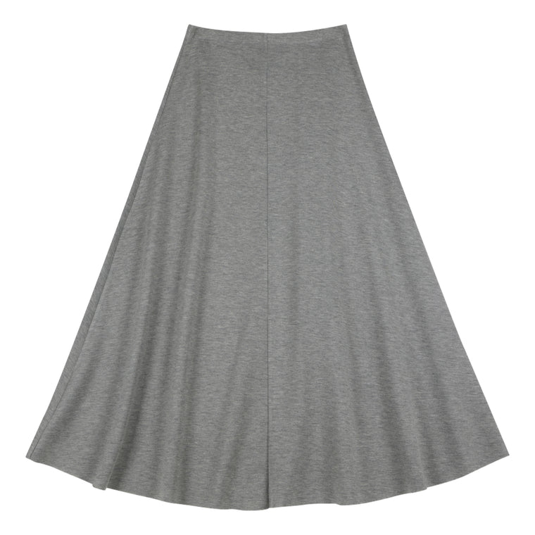 NEUTRAL SOCIETY ESSENTIAL DAILY SKIRT-LIGHT GREY
