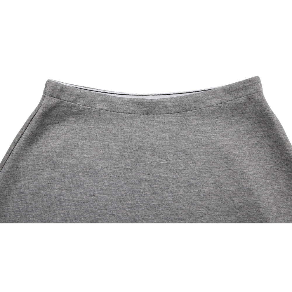 NEUTRAL SOCIETY ESSENTIAL DAILY SKIRT-LIGHT GREY