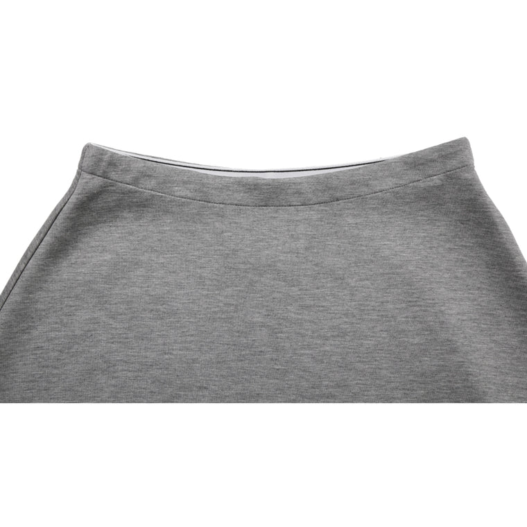 NEUTRAL SOCIETY ESSENTIAL DAILY SKIRT-LIGHT GREY