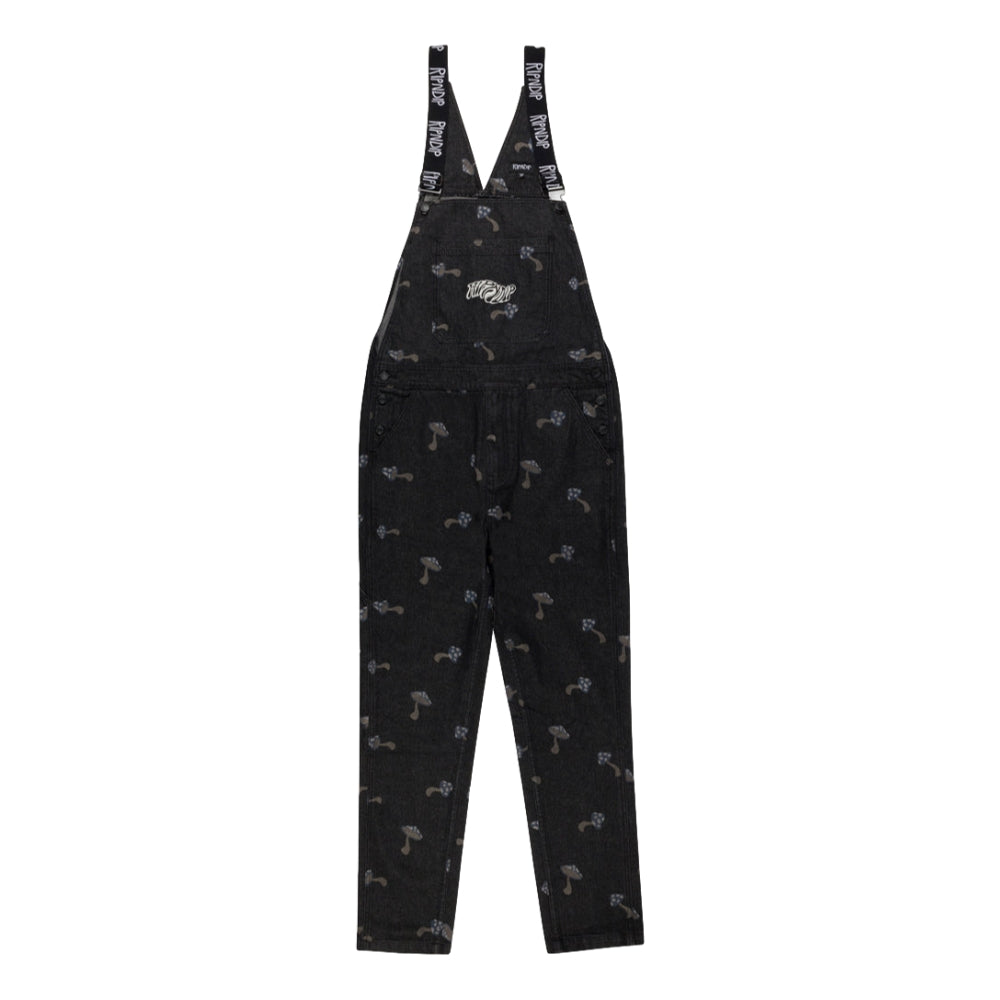 RIPNDIP EUPHORIA DENIM OVERALLS-BLACK