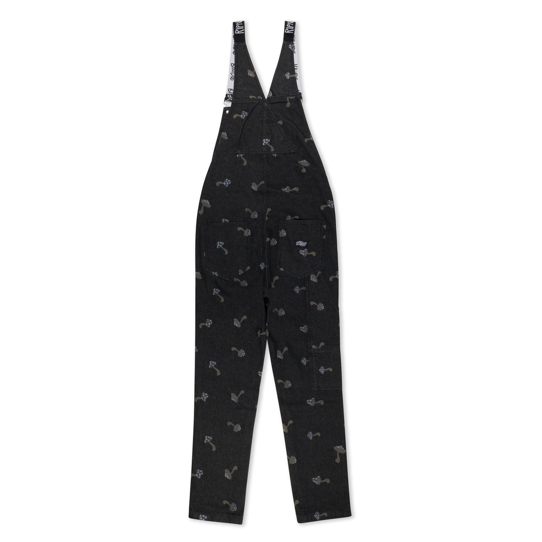 RIPNDIP EUPHORIA DENIM OVERALLS-BLACK