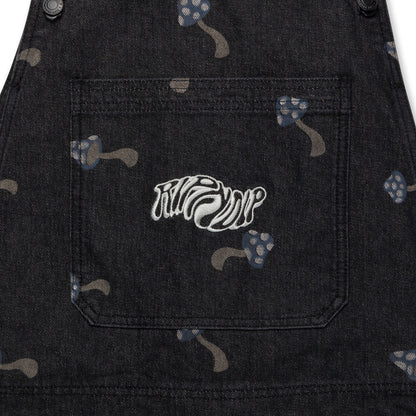 RIPNDIP EUPHORIA DENIM OVERALLS-BLACK