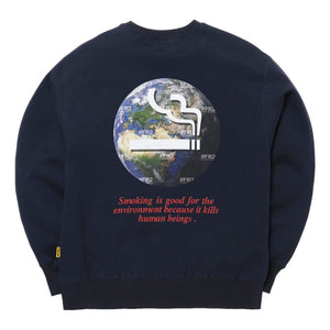 #FR2 EARTH FRIENDLY CREW SWEAT-NAVY