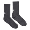NINE POINT NINE ELEMENT COOLMAX SMALL LOGO SOCKS-GREY