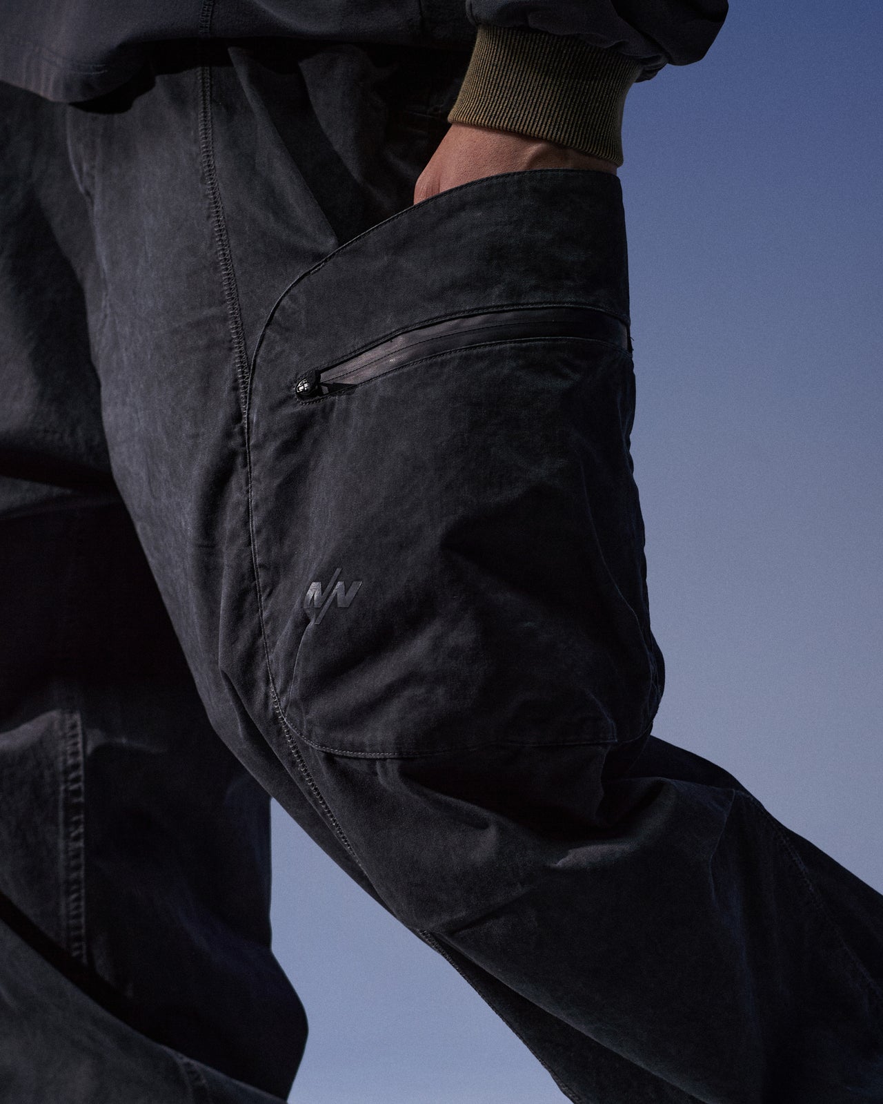 Nine Point NINE POINT NINE ELEMENT DYE POCKET PANTS-BLACK - Popcorn Store