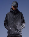 NINE POINT NINE ELEMENT DYE WINDBREAKER JACKET-WASHED BLACK