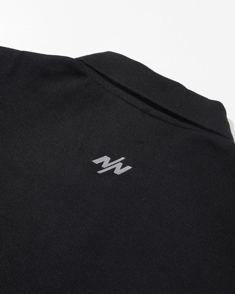 NINE POINT NINE ELEMENT S/S POLO SHIRT-BLACK