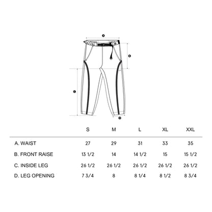 NINE POINT NINE ELEMENT SIDE SEAM SWEATPANTS-BLACK