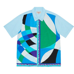 SUPREME EMILIO PUCCI SS SHIRT-BLUE