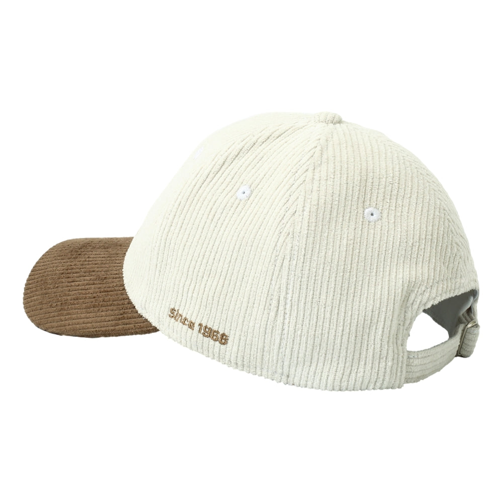 ESPRIT EMBROIDERED CORDUROY CAP - KINGSTON ST.-WHITE/KHAKI