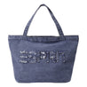 ESPRIT WASHED LOGO TOTE BAG-DARK BLUE