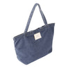 ESPRIT WASHED LOGO TOTE BAG-DARK BLUE