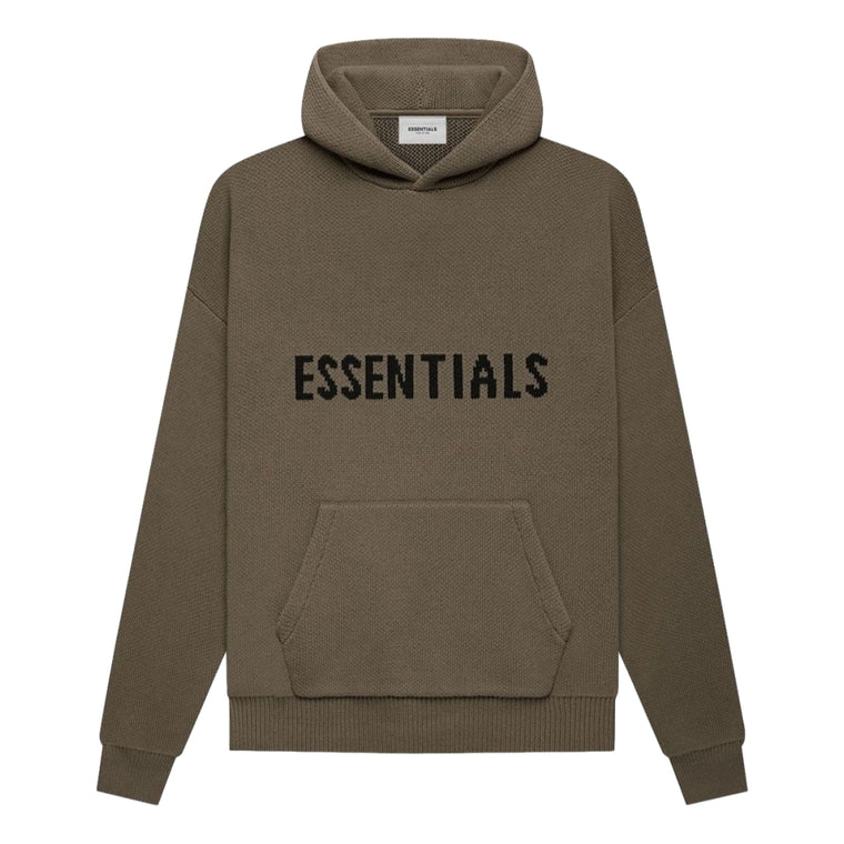 FOG ESSENTIALS KNIT PULLOVER HOODIE-HARVEST