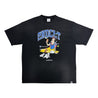 2ND CLOSET "FACETIME" SNOW WHITE WASHED T-SHIRT-WASHED BLACK