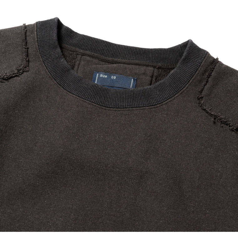 MEANSWHILE FADE PAD SWEATSHIRT-BLACK