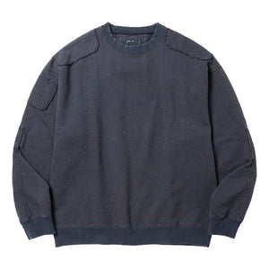 MEANSWHILE FADE PAD SWEATSHIRT-NAVY