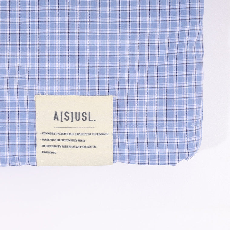 A[S]USL FEAR IS A RECATION COACH JACKET-BLUE CHECKERED