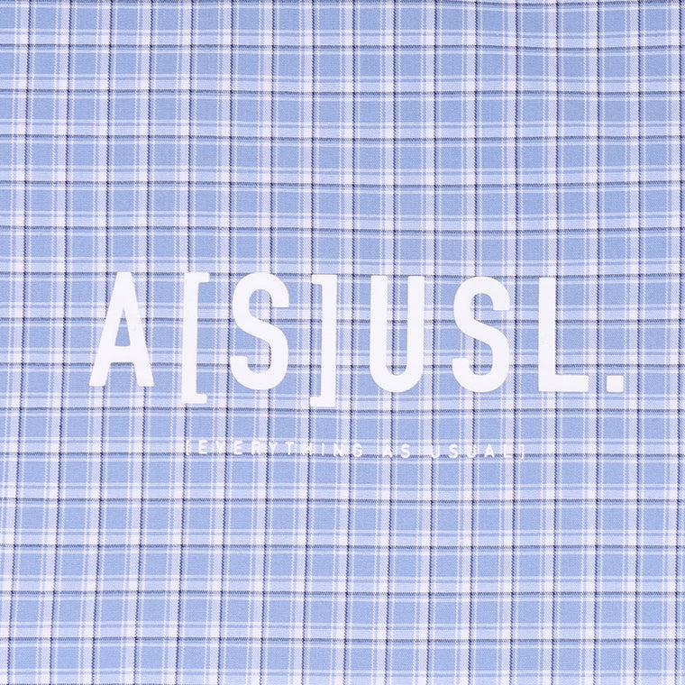 A[S]USL FEAR IS A RECATION COACH JACKET-BLUE CHECKERED
