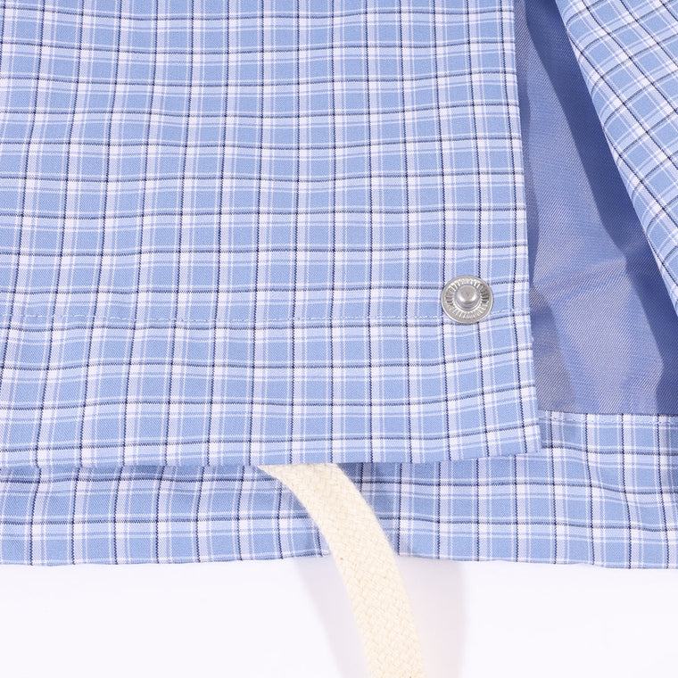 A[S]USL FEAR IS A RECATION COACH JACKET-BLUE CHECKERED