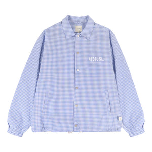 A[S]USL FEAR IS A RECATION COACH JACKET-BLUE CHECKERED