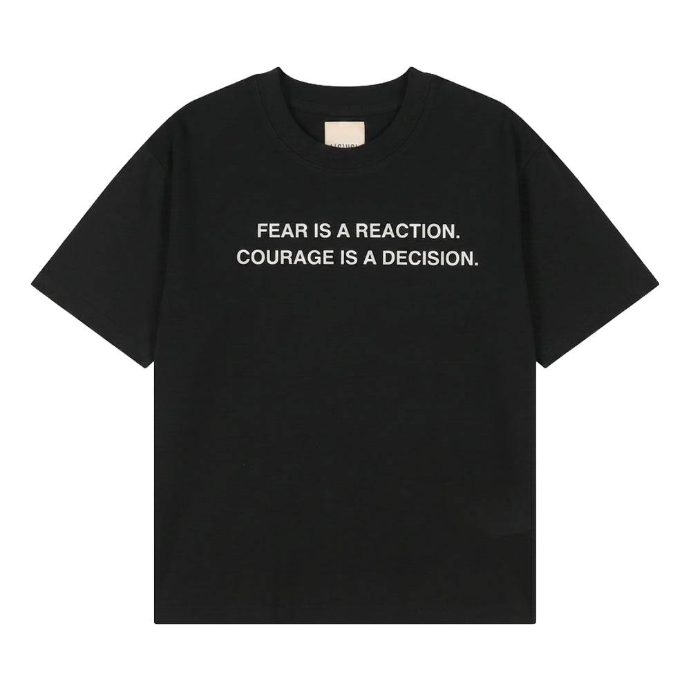A[S]USL FEAR IS A RECATION TEE-BLACK
