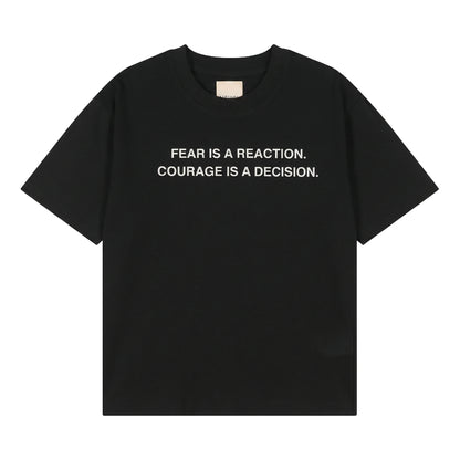 A[S]USL FEAR IS A RECATION TEE-BLACK