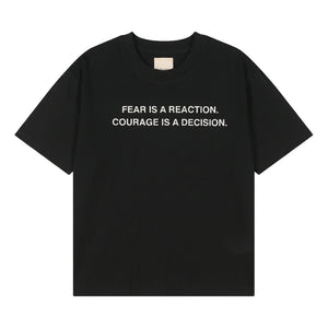 A[S]USL FEAR IS A RECATION TEE-BLACK