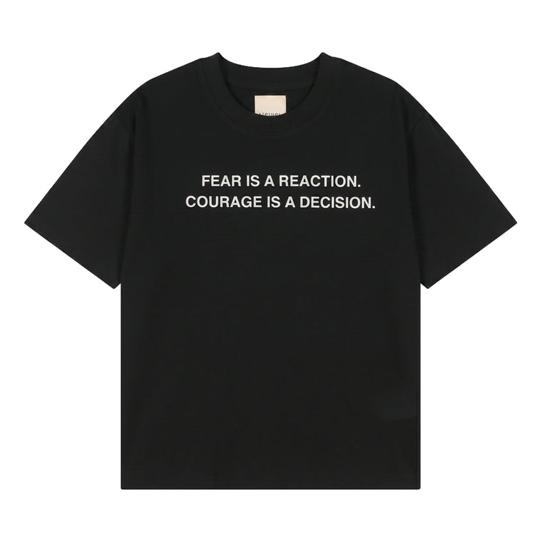 A[S]USL FEAR IS A RECATION TEE-BLACK