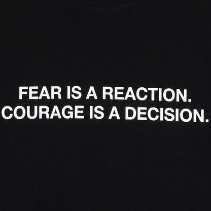 A[S]USL FEAR IS A RECATION TEE-BLACK