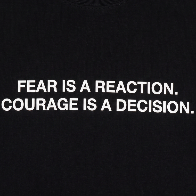 A[S]USL FEAR IS A RECATION TEE-BLACK