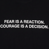 A[S]USL FEAR IS A RECATION TEE-BLACK