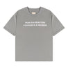 A[S]USL FEAR IS A RECATION TEE-GREY