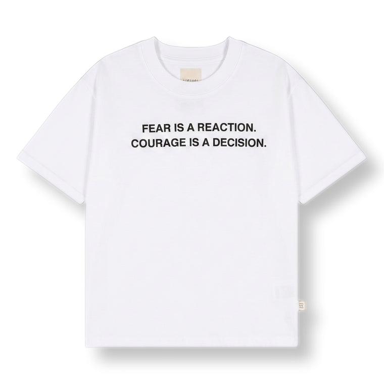 A[S]USL FEAR IS A RECATION TEE-WHITE