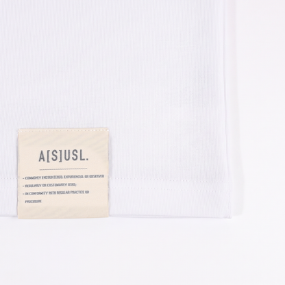 A[S]USL FEAR IS A RECATION TEE-WHITE