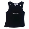 NEUTRAL SOCIETY FEEL TO EMO. TANK TOP-BLACK