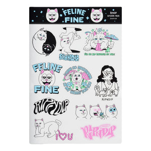 RIPNDIP FELINE FINE STICKER SHEET-MULTI