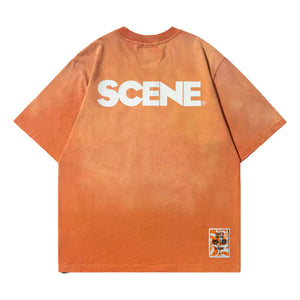 SCENE BY ICE FIRE FESTIVAL SNOW WASHED TEE-ORANGE