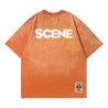 SCENE BY ICE FIRE FESTIVAL SNOW WASHED TEE-ORANGE