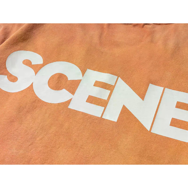 SCENE BY ICE FIRE FESTIVAL SNOW WASHED TEE-ORANGE