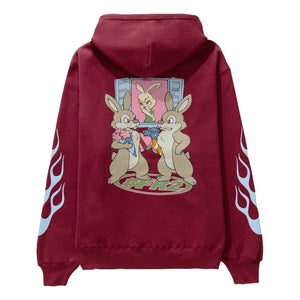 #FR2 FIGHT OVER A RABBITS HOODIE-BURGUNDY