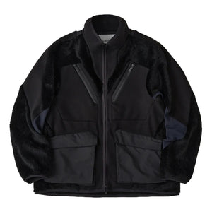 WHITE MOUNTAINEERING FLEECE BLOUSON-BLACK