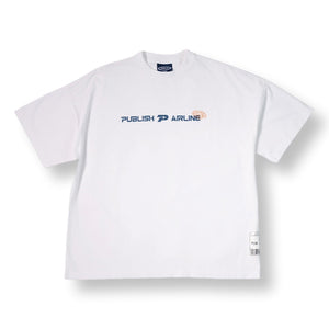 PUBLISH PUBLISH AIRLINE TEE-WHITE