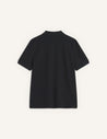 MAISON KITSUNE FOX HEAD REGULAR POLO-BLACK