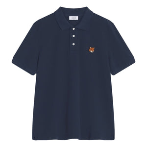 MAISON KITSUNE FOX HEAD REGULAR POLO-CLASSIC NAVY