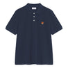 MAISON KITSUNE FOX HEAD REGULAR POLO-CLASSIC NAVY