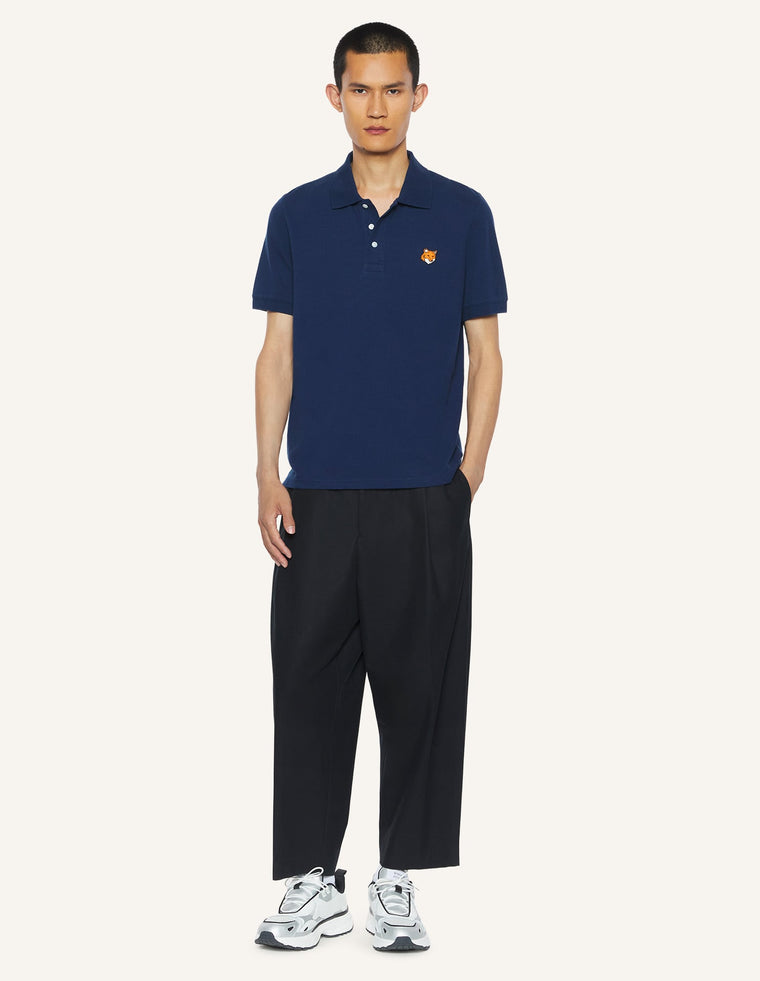 MAISON KITSUNE FOX HEAD REGULAR POLO-CLASSIC NAVY