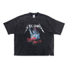2ND CLOSET “FREEDAMN FOR ALL” WASHED BOXY T-SHIRT-BLACK