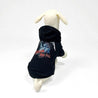 2ND CLOSET "FREEDAMN" PRNTED PET HOODY-BLACK