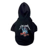 2ND CLOSET "FREEDAMN" PRNTED PET HOODY-BLACK